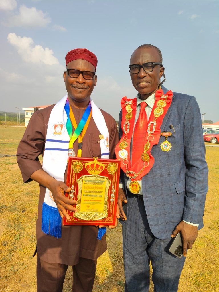 Entrepreneurship Institute Confers Fellowship on Kabba Varsity VC*